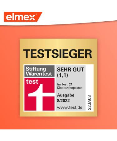 Elmex Children's Toothpaste 2-6 Years | 2x50ml | Child-Friendly Caries Protection with Aminfluoride - Buy Online on GoSupps.com