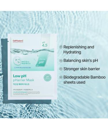Cell Fusion C Low pH pHarrier Mask - Moisturizing & Soothing Sheet Mask for Damaged Skin with Panthenol & Ceramide | 10ea - Buy Internationally - Buy Online on GoSupps.com