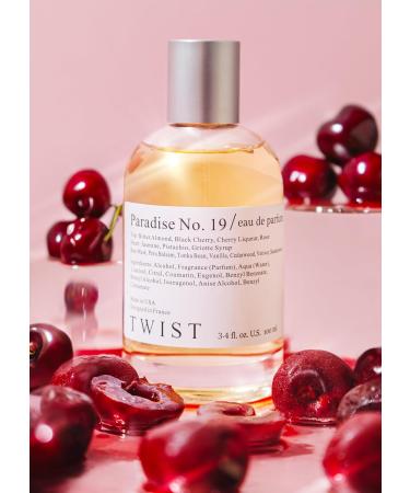 Twist - Paradise No. 19 - Eau De Parfum Inspired by Tom Ford's Lost Cherry Long-Lasting Perfume for Women & Men Paraben Free Vegan Clean Ingredients Unisex Fragrance - Spray 100 ml | 3.4 fl. oz. Paradise No. 19 - Inspired by T. Ford Lost Cherry 3.4 Fl Oz  - Buy Online on GoSupps.com