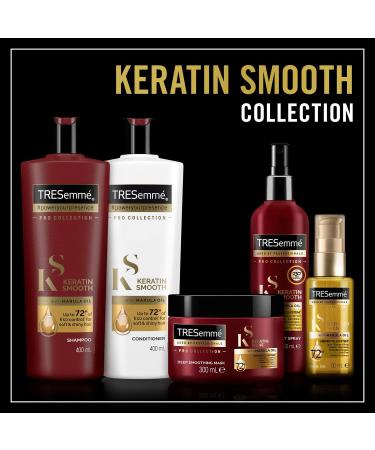 Tresemme Keratin Smooth Shampoo with Marula Oil - 3 Pack (13.5 Fl Oz / 400 mL) | International Shipping Available - Buy Online on GoSupps.com