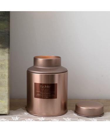 La Jolie Muse Woody Leather Scented Candle - Natural Wax - 100 Hours Long Burning - Holiday Tin - 13 oz Large Size - Buy Online on GoSupps.com