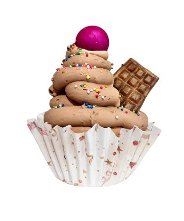 Buy Birthday Cupcake Soap - Scented Hands & Body Soap | Light Brown Chocolate Brown - International Shipping - Buy Online on GoSupps.com