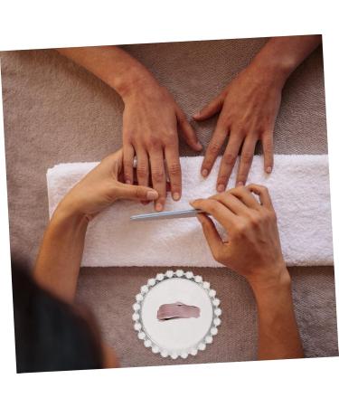 IWOWHERO Nail Brush Stand Piece Nail Pen Holder Nail Brush Manicure Tools Glass Crystal Nail Art Mixing Tray - Buy Online on GoSupps.com