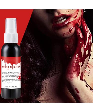 Halloween Blood Fake Blood Makeup 60ml Washable Realistic Vampire Blood Party Props Halloween Makeup Stage Blood Fake Syringe for Zombie Vampire Cosplay Makeup - Buy Online on GoSupps.com