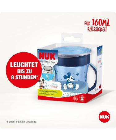 Buy NUK Disney Mickey Mouse Mini Magic Cup 160ml - Unique Drinking Rim & Sealing Silicone Disc for 6+ Months - Blue - Buy Online on GoSupps.com
