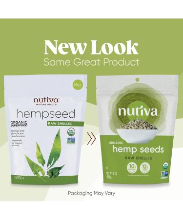 Nutiva Organic Raw Shelled Hemp Seeds - 19 oz | Nutrient-Dense Superfood - Buy Online on GoSupps.com