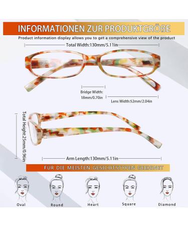 Cojwis 4 Pack Women's Reading Glasses - Stylish Multi-Colored HD Clear Lens 1.75x Magnification International Shipping Available - Buy Online on GoSupps.com