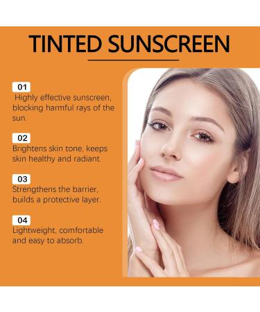 Shantou Yingji 2 pieces Sun Protection SPF40 with Vitamin C facial sunscreen vitamin C sunscreen Physical Sunscreen refreshing and nonsticky suitable for all skin types - Buy Online on GoSupps.com