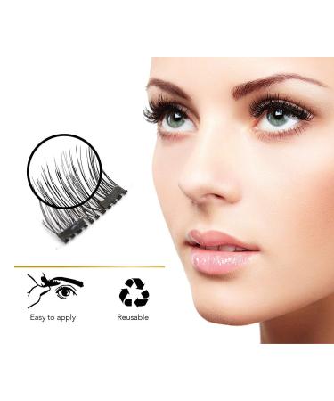 3D Reusable Magnetic Eyelashes - Lightweight, Natural Look, Easy to Wear - No Glue Needed! Includes Tweezers - 1 Count - Buy Online on GoSupps.com