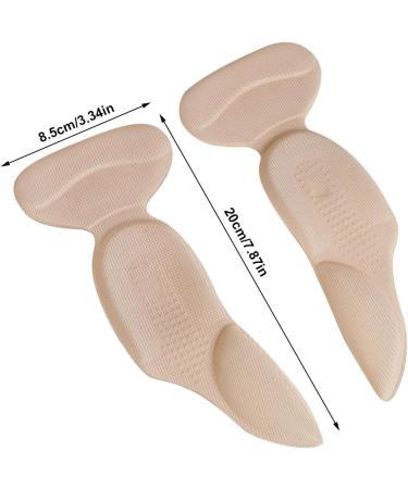 High Heel Shoe Pads for Men - Anti-Friction Shock Absorption & Arch Support - 20x8.5x1cm Skin Color Grips - Buy Online on GoSupps.com