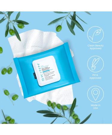 SKINN Facial Cleansing Makeup Remover Wipes | Hydrating Disposable Cloths for Waterproof Mascara Makeup & Dirt | Gentle Exfoliating Towelettes for Soft Skin - Buy Online on GoSupps.com
