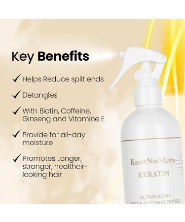 Daily Leave-in Detangler & Moisturizer for Dry Tangle-Prone Matted Frizzy Hair | Adds Shine & Heat Protection with Vitamin B5 | Suitable for All Hair Types Sulfate & Silicone-Free. - Buy Online on GoSupps.com