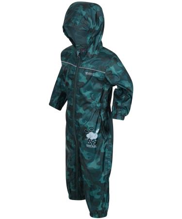 Regatta Unisex Kids Puddle Iv All-in-One Suit 18-24 Deep Pine Camo