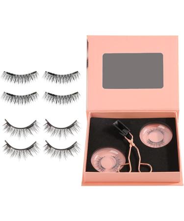 Magnetic False Eyelash Eyelashes Short Set with 2 Pairs Magnetic False Eyelashes for Parties Natural Lashes for Weddings Birthday Gifts(size:B) - Buy Online on GoSupps.com