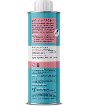 Pets Deli Pure Salmon Oil for Dogs - Premium 750ml Omega-3 Food Additive - Buy Online on GoSupps.com