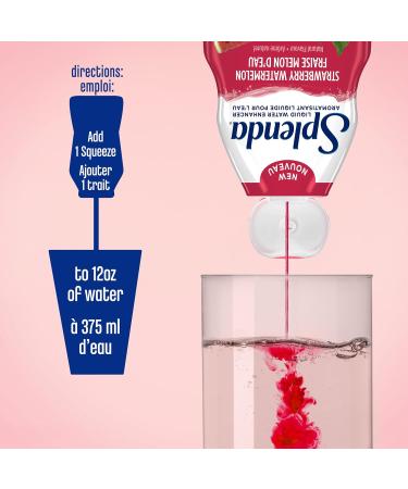 SPLENDA Liquid Water Enhancer Drops Strawberry Watermelon Flavor Sugar Free Concentrated Drink Mix 92mL Bottle (Pack of 2) Strawberry Watermelon 92 ml (Pack of 2) - Buy Online on GoSupps.com