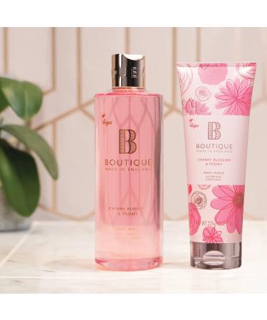 Buy Boutique Cherry Blossom & Peony Body Scrub - 225g | Soft & Smooth Skin | International Shipping - Buy Online on GoSupps.com