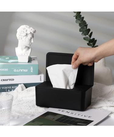 Premium Black Wet Wipes Box | On-the-Go Baby Wet Wipe Storage | Damp Toilet Paper & Napkin Holder for Home & Office - Buy Online on GoSupps.com
