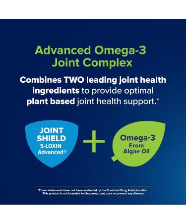 Osteo Bi-Flex Advanced Omega-3 Joint Complex, Plant-Based Algae Oil, Joint Support Supplement, 80 Count Softgels - Buy Online on GoSupps.com