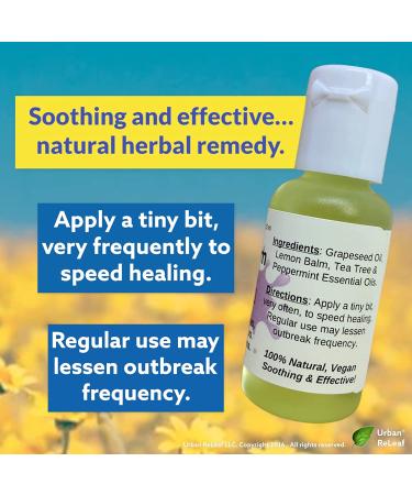 Urban ReLeaf Lemon Balm - Fast Relief for Blisters, Rashes, Bumps, and Bug Bites | 100% Natural | Made Fresh in the USA - Buy Online on GoSupps.com