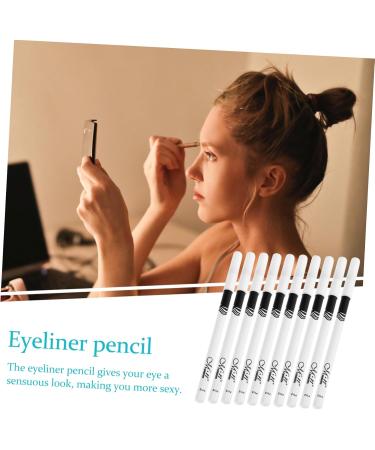 OHPHCALL 20 Pcs Lying Silkworm Eyeliner White Makeup Eyeliner Pencils Eye Drawing Pencils Gel Wooden Pole 1 count (Pack of 1) Whitex2pcs - Buy Online on GoSupps.com