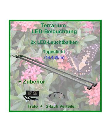 AQUARIUM PL DERHAUSEN Rainforest Terra 2X LED lighting 100 cm light bar LED tropical plant light LED 100 cm
