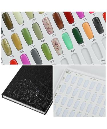 Professional 308 Nail Colors Chart & Black Display Book | Nail Gel Polish Swatches & Practice Card for Salons - International Shipping Available - Buy Online on GoSupps.com
