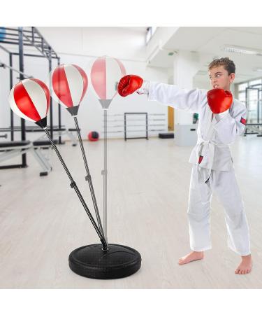 TEMI Punching Bag for Kids with Boxing Gloves | Adjustable Stand | Ages 3-10 | Perfect Christmas & Birthday Gift for Boys & Girls - Buy Online on GoSupps.com