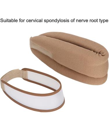 Neck Protection Support - Customized Curve Comfort for Spine Pain Relief | Ideal for Work Studies & Driving - Brown - Buy Online on GoSupps.com