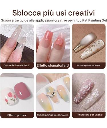 Paint Gel - Gradient Paint Gel 9 Colors | No UV Design Long-Lasting Design for Beauty Colors Spider Gel Nail Set: Upgrade Create and Decorate - Buy Online on GoSupps.com