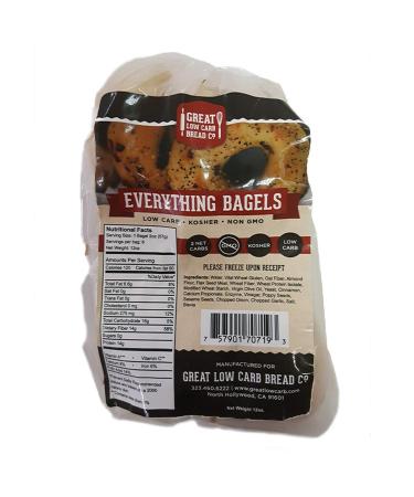 Great Low Carb Bread Co. - Everything Bagels
