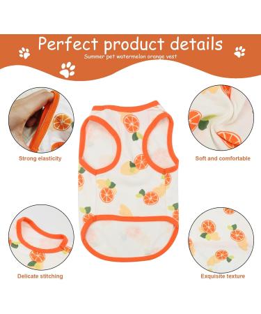 Buy 2 Piece Cotton Dog T-Shirts | Breathable & Lightweight Summer Vests for Small Dogs | Cute Fruit Prints for Chihuahuas & Puppies - Buy Online on GoSupps.com