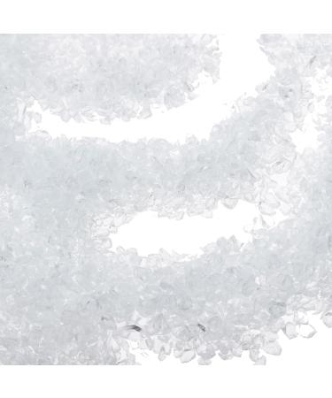 Poudre de Trempage pour Nail Art 200g Verre Concass D coratif Transparent Breloques Soi-m me Remplissage poxy pour Manucure Accessoires French Manucure et Kit D co Ongle