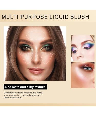 WOBBLO Liquid Highlighter Makeup | Natural Shine Shine | Blendable Body Glitter Shimmer Highly Pigmented for Forehead Cheekbone Face 05 - Buy Online on GoSupps.com