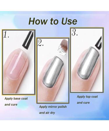 Buy 8ml Golden Mirror Nail Polish | Reflective Mirror Effect Manicure | Gorgeous DIY Nail Lacquers - International Shipping Available - Buy Online on GoSupps.com