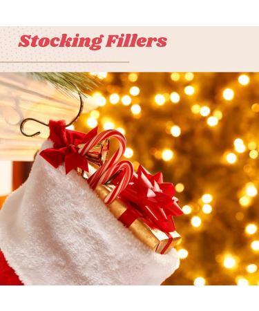 Candy Canes 24 Pcs - Peppermint and Strawberry Flavours - Individually Wrapped Ideal for Christmas Birthday Halloween Easter Party Favours and Stocking Fillers - Buy Online on GoSupps.com