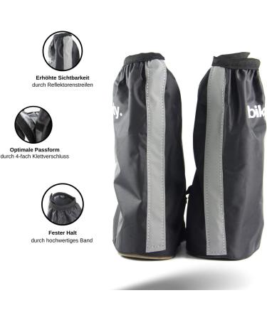Buy Waterproof Sweatness Overshoes for Bike | Saddle Cover & Bag Included | Sizes 36-46 | Reflective Black & Yellow for Men & Women - Buy Online on GoSupps.com