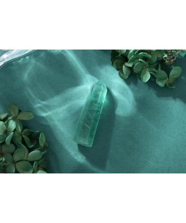 Green Fluorite Crystal Healing Wand - Natural Gemstone for Reiki Meditation Therapy - Buy Online on GoSupps.com