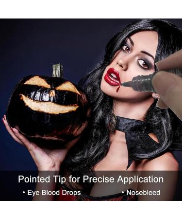 Realistic Fake Blood Makeup 0.35oz - Dripping Liquid for Halloween Cosplay & Theatrical - Washable Vegan & Cruelty-Free - Buy Online on GoSupps.com