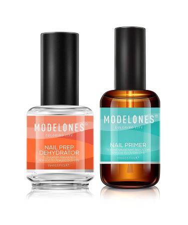 Modelones 3Pcs Gloss Top Coat Nail Primer & Prep Dehydrator Set - Buy Online on GoSupps.com