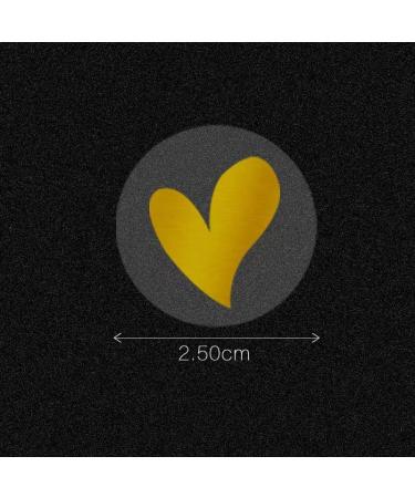 500 Pcs Heart Stickers Gold Foiled Heart Envelope Seals Stickers - 1 inch Valentine's Day Heart Stickers for Wedding Favors Bridal Shower Baby Shower Birthday Invitations Gift Packaging - Buy Online on GoSupps.com