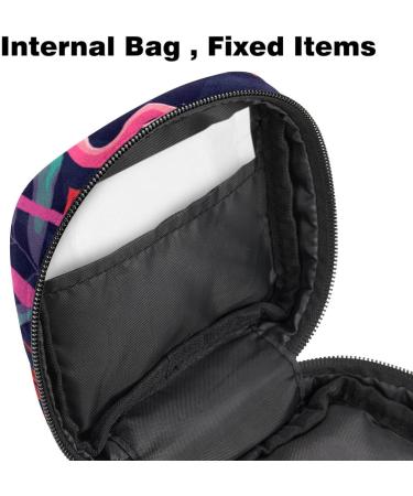 Pink Flamingo Jungle Leaf Women's Binding-Up Bag - Large Menstrual Cup Pocket & Period Inserts | Stylish & Functional Storage for Girls and Women - Buy Online on GoSupps.com