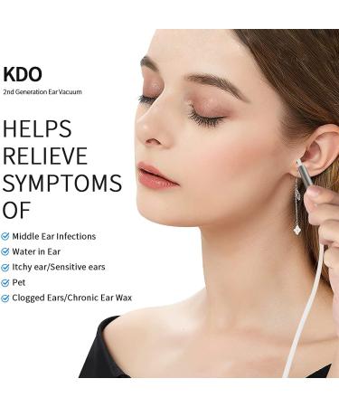 Earwax Vacuum Strong Suction 6 Gear | KDO Ear Wax Remover with Indicator | Safe Silicone Tip | Ear Cleaner Tool for Humans & Pets - Buy Online on GoSupps.com