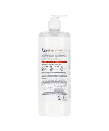 Dove Amplified Textures Jojoba Leave-in Conditioner 33.8 Fl Oz - Moisturizing Hair Blend for Coils, Curls, and Waves - Buy Online on GoSupps.com