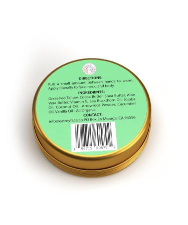 Grass Fed After Tallow & Aloe Sun Cream - Nourishing Skin Repair with Beef Tallow Shea Cocoa Butter & More | 4 fl oz - Buy Online on GoSupps.com