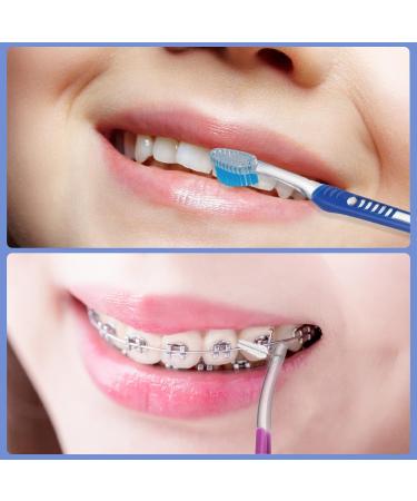 6 Pcs Double Ended Orthodontic Toothbrushes for Braces - Teen & Adult Manual Toothbrushes - Buy Online on GoSupps.com
