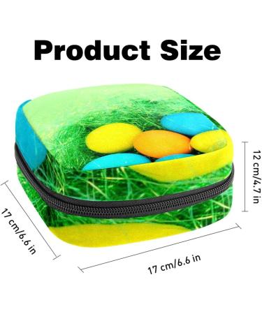 Shop Women's Binding Storage Bag - Painted Easter Egg Tampon Storage Bags with Zip Pockets - Buy Online on GoSupps.com