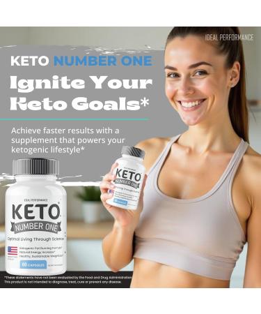 Keto Number One Pills KetoNumber One Supplement Pills Overall Health Support All Natural Keto Capsules to Sustain Active Lifestyle and Fitness Goals KetoNumberOne Pastillas Reviews (5 Pack) - Buy Online on GoSupps.com