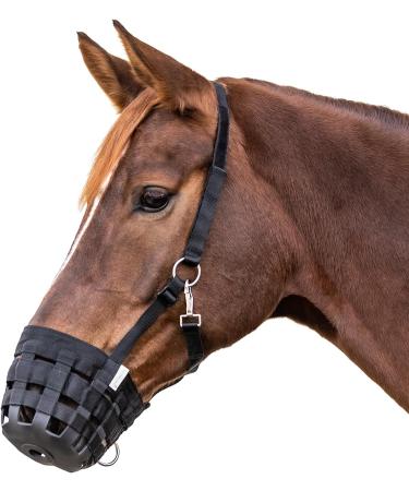 WALDHAUSEN Willow Muzzle Black Shetty - Premium Quality Horse Muzzle for Shetland Ponies | International Shipping Available - Buy Online on GoSupps.com
