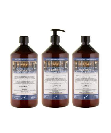 Claudius Body Lotion Hammam Herbal 3 x 1 liter with 1 pump amber